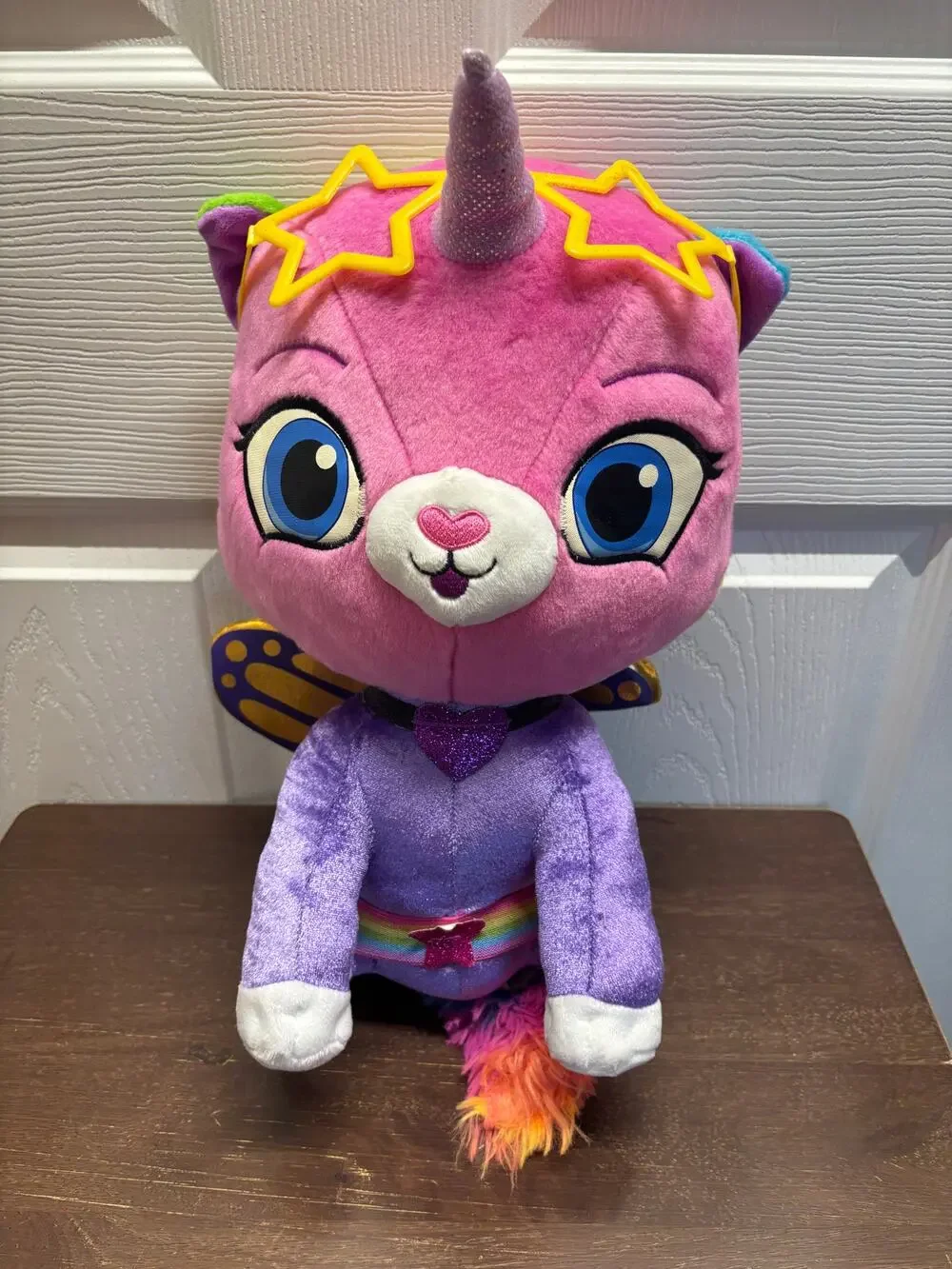 Nickelodeon Rainbow Butterfly Unicorn Kitty Felicity Plush Stuffed Animal